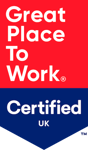 Great Place To Work Certified UK badge Great Place To Work Certified UK badge